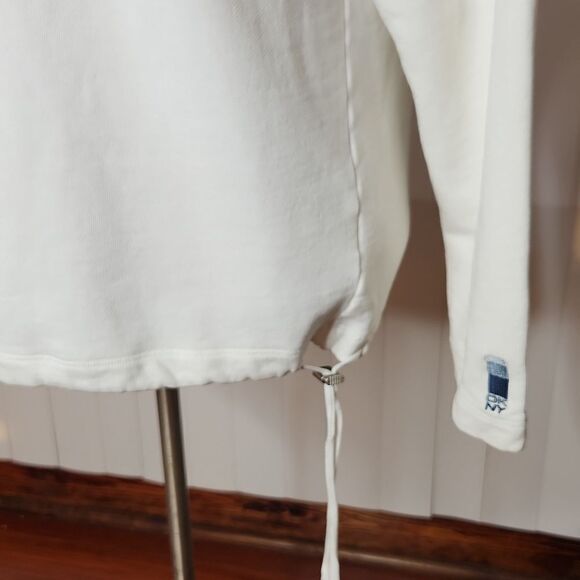 DKNY White Cozy Oversized draw string hoodie - Picture 5 of 12